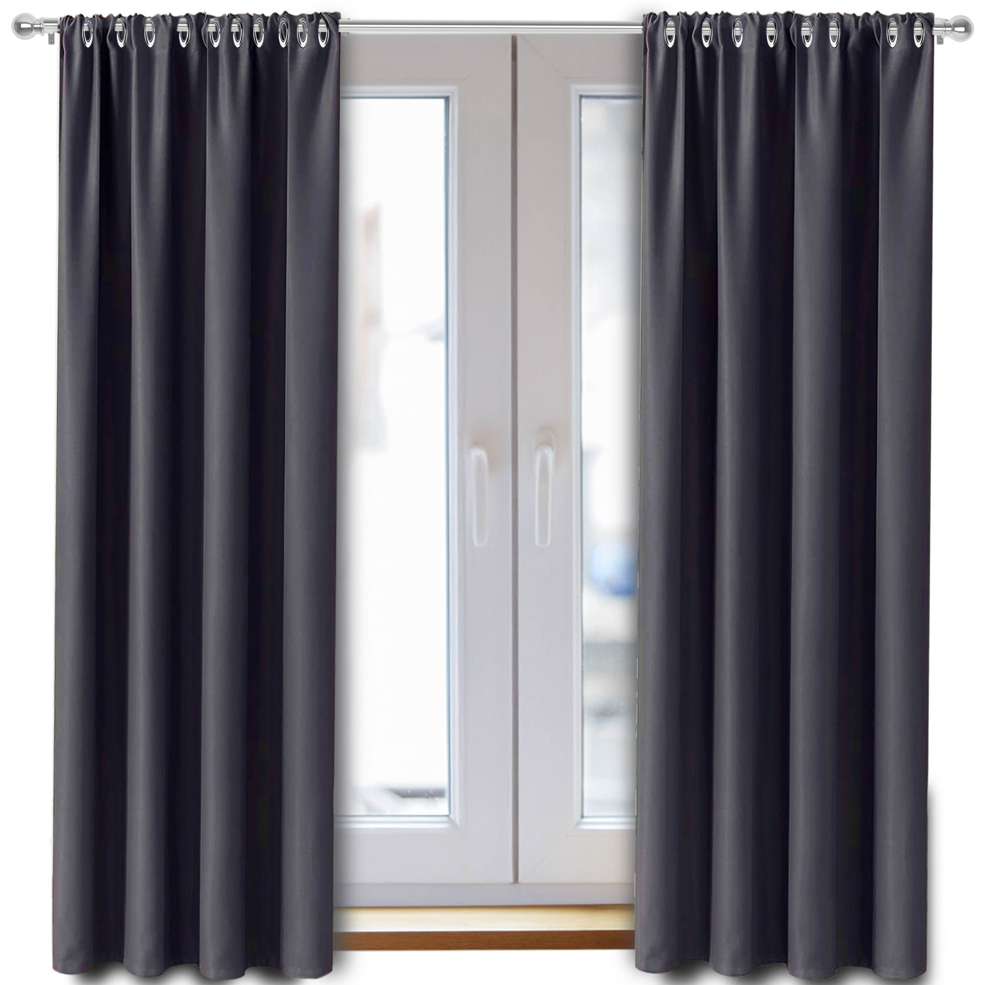 Foto 2 pulgar | Cortinas Blackout Magma Life con Aislamiento Térmico 2 Piezas Gris