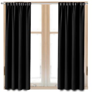 Foto 1 | Cortinas Blackout Magma Life con Aislamiento Térmico 2 Piezas 132 x 213 Negro