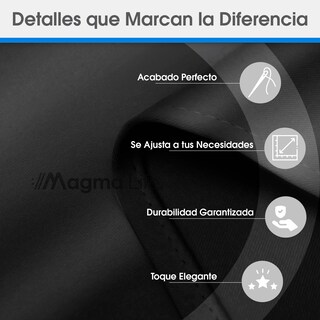 Foto 6 | Cortinas Blackout Magma Life con Aislamiento Térmico 2 Piezas 132 x 213 Negro