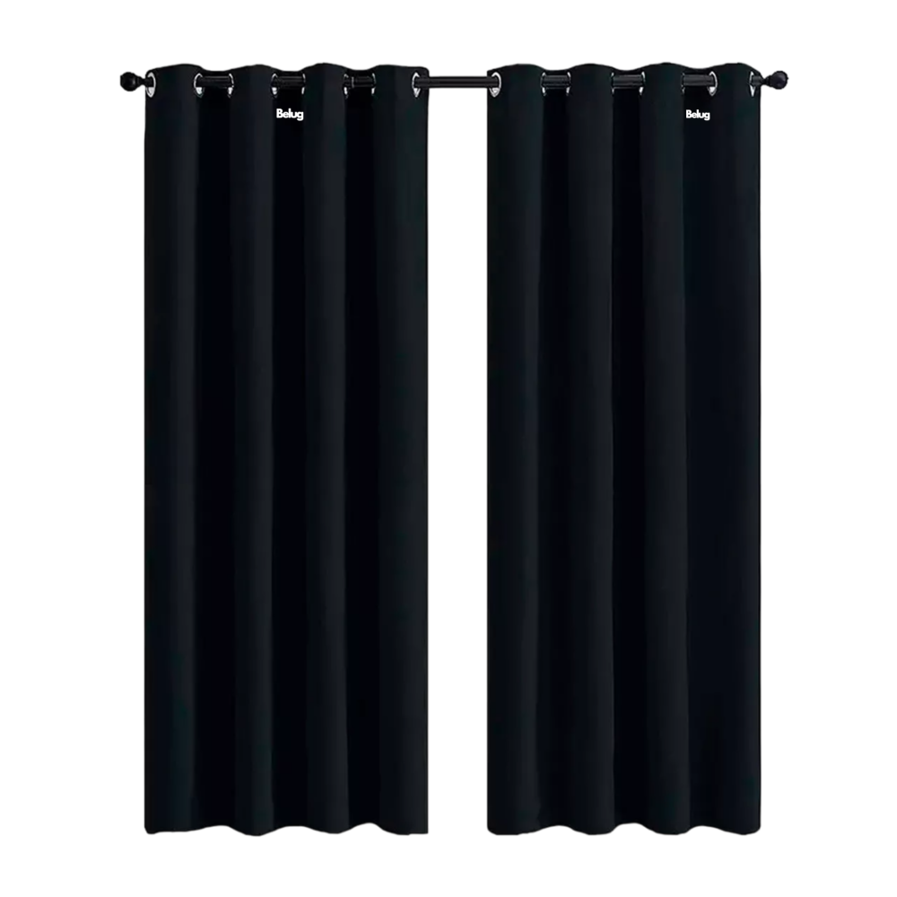 Foto 2 pulgar | Cortinas Belug Aislamiento Térmico 2 Paneles Color Negro