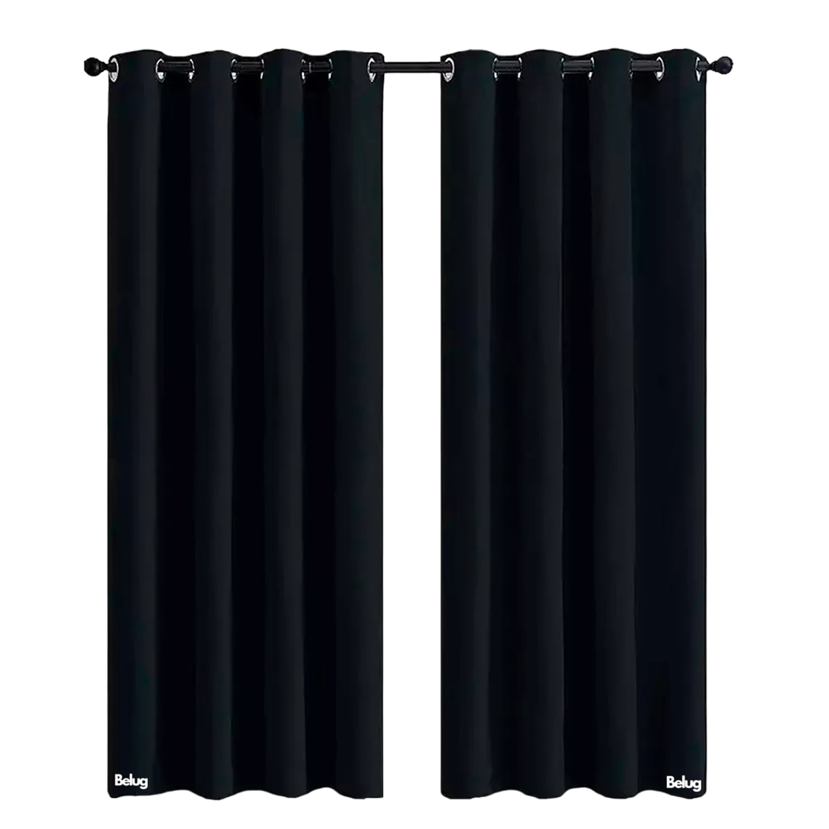 Foto 2 pulgar | Cortinas Kitul Blackout Plus Aislamiento Térmico 2 Paneles 215 X 135 Cm Belug Color Negro
