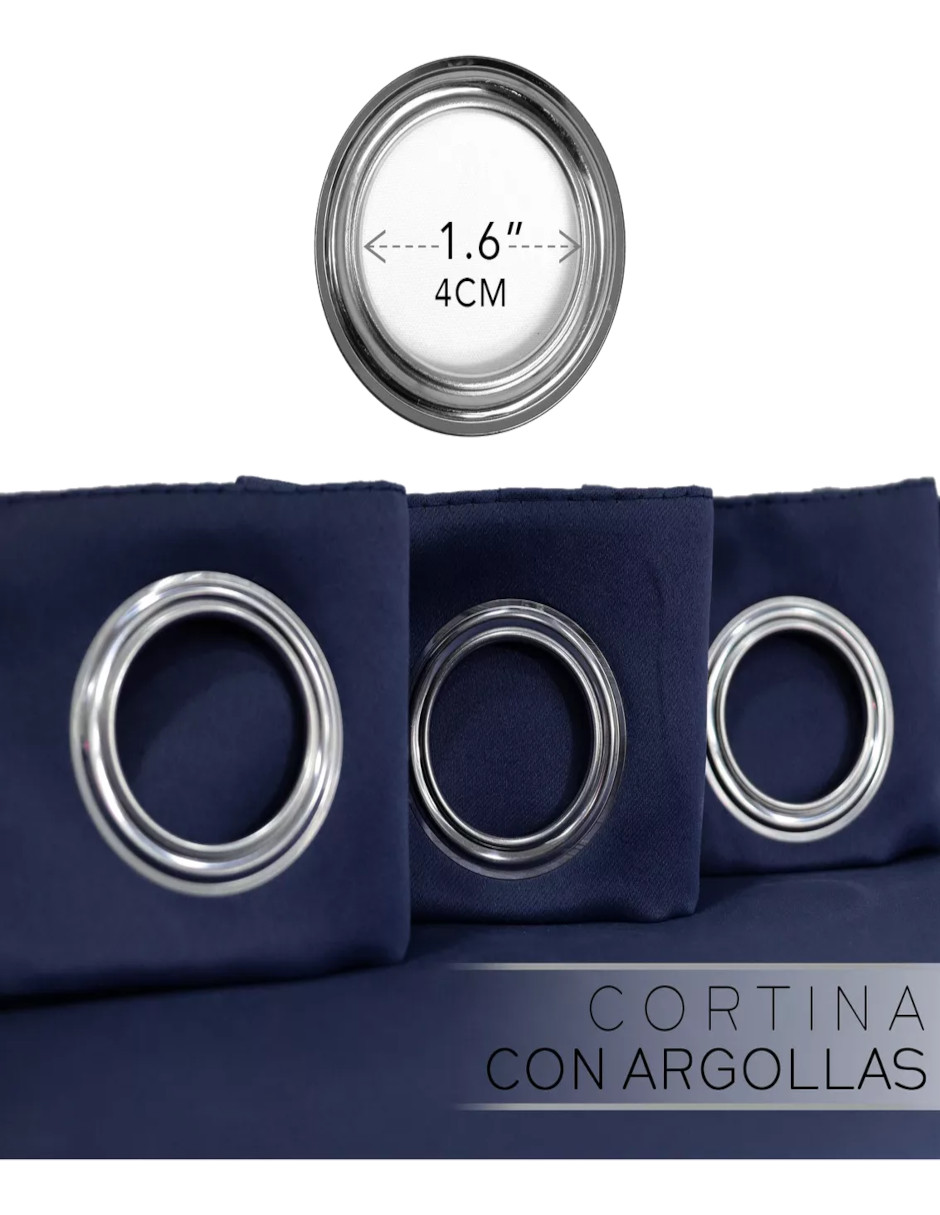 Foto 5 | Cortina Blackout En 2 Paneles + Termo De Agua Güish