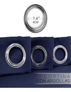 Foto 5 | Cortina Blackout En 2 Paneles + Termo De Agua Güish