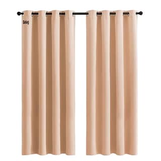 Foto 1 | Cortinas Kitul Blackout Belug Plus Aislamiento Térmico 2 Paneles Color Beige