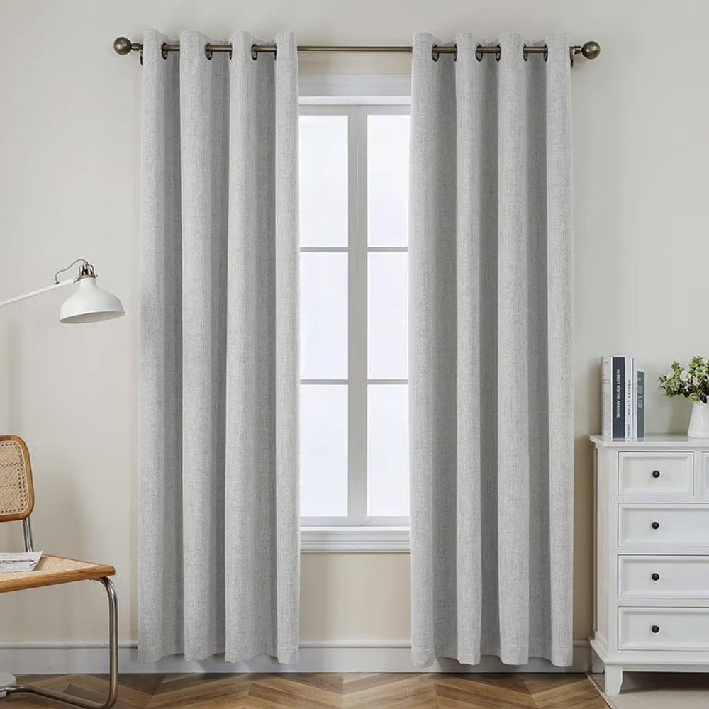 Foto 4 pulgar | Cortinas Blackout Para Bloquear Luz Y Ruido Gris Perla Kyuden Home