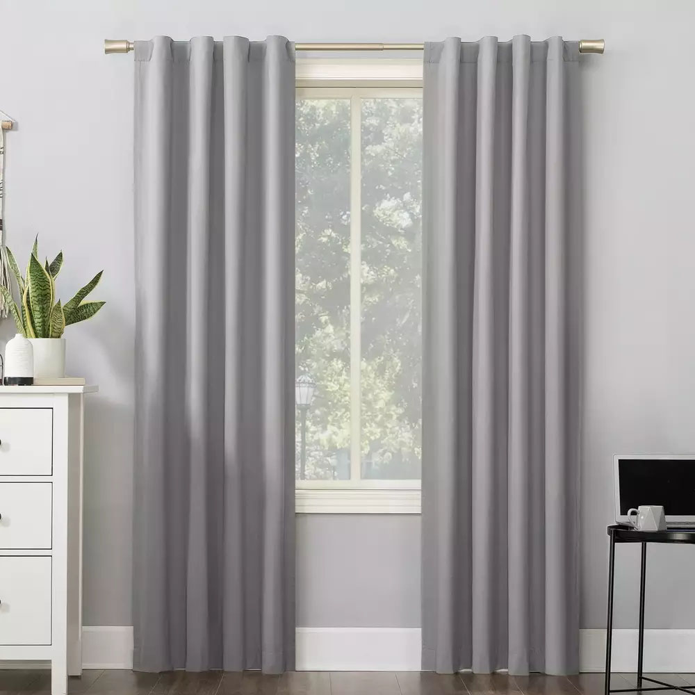 Foto 5 pulgar | Cortinas Blackout Para Bloquear Luz Y Ruido Gris Perla Kyuden Home