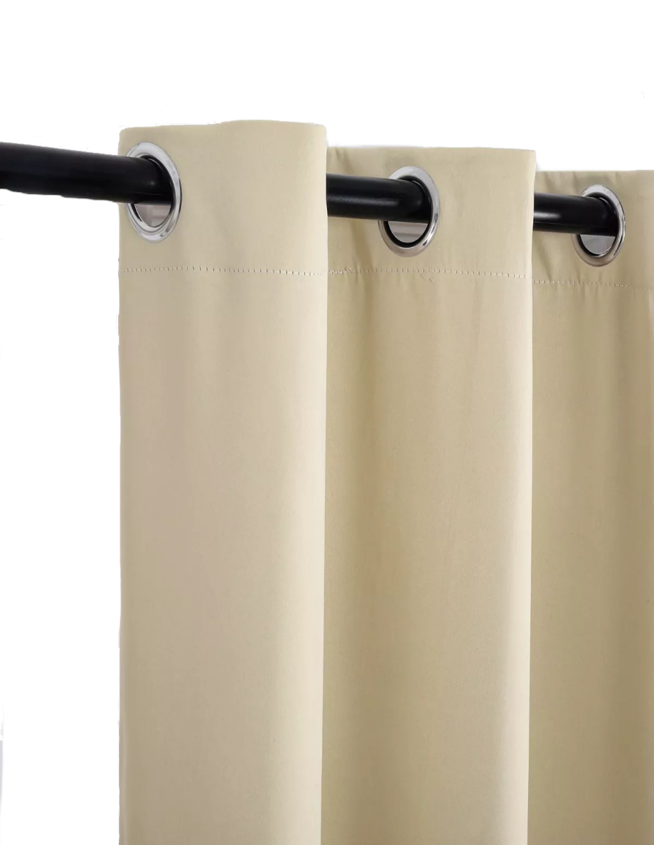 Foto 3 pulgar | Cortinas Blackout Beige + Termo Güish