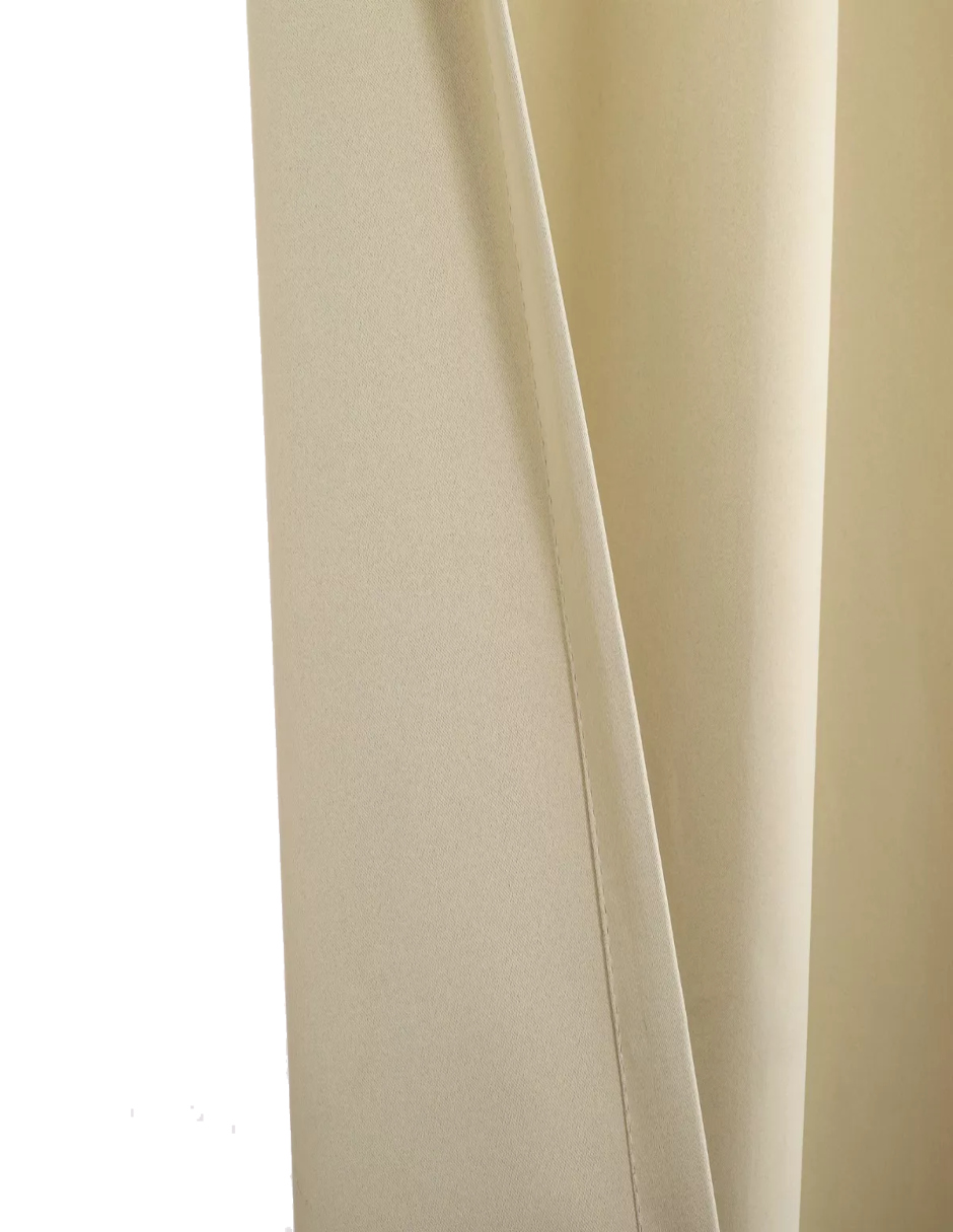 Foto 4 pulgar | Cortinas Blackout Beige + Termo Güish