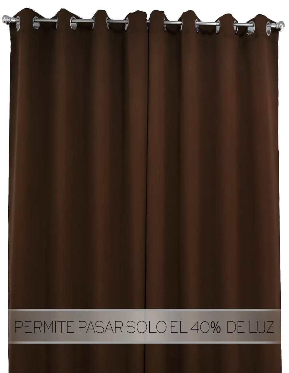 Foto 5 pulgar | Cortina Premium Café + Gratis Termo Güish de Regalo