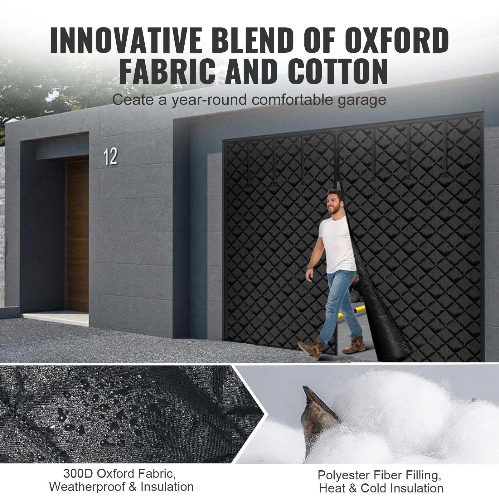 Foto 4 pulgar | Pantalla De Puerta De Garaje Vevor Para Invierno De 2,5 X 2,1 M Con Aislamiento K - Venta Internacional.