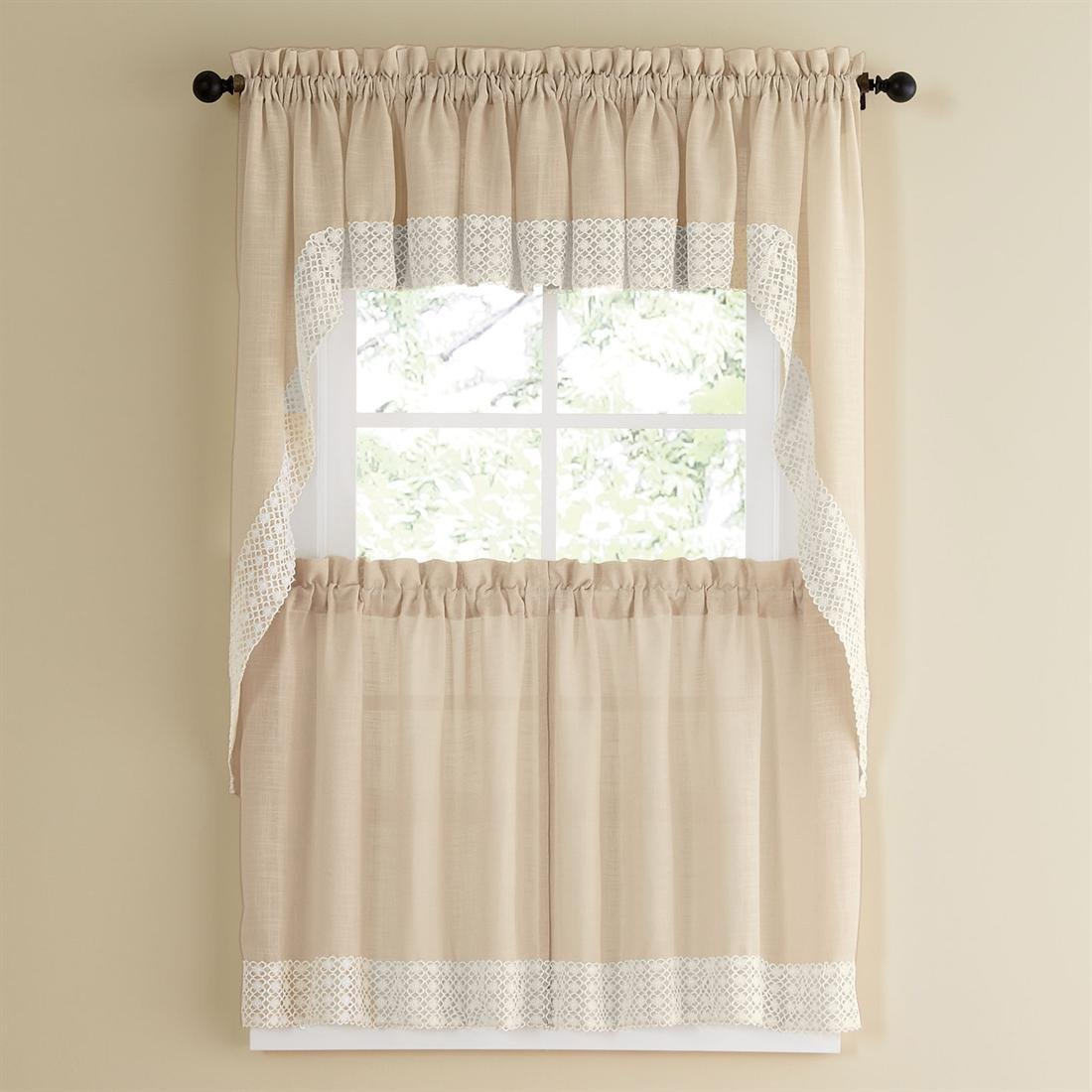Set De Cortinas De Cocina De La Colección Sweet Home Salem French - Venta Internacional.