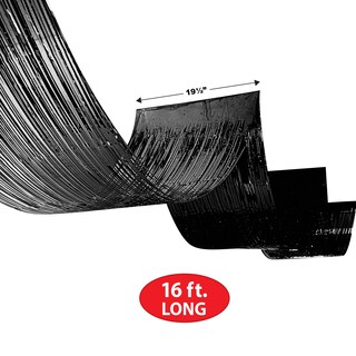 Foto 2 | Cortinas De Techo Beistle De Plástico Con Flecos Metálicos Negros, 5 M - Venta Internacional.