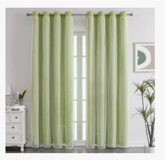 Foto 1 | Cortina Estrellas Blackout Opaca 132 X 214 Cm Cuarto Sala 1