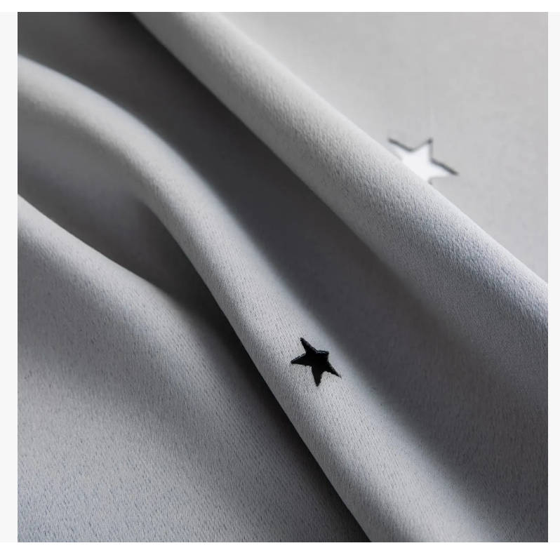 Foto 4 | Cortina Estrellas Blackout Opaca 132 X 214 Cm Cuarto Sala 1
