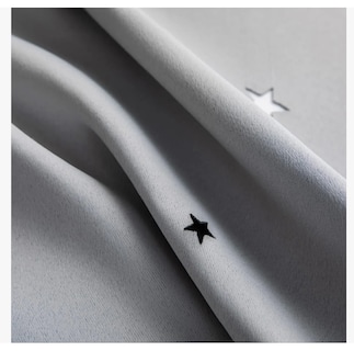 Foto 4 | Cortina Estrellas Blackout Opaca 132 X 214 Cm Cuarto Sala 1