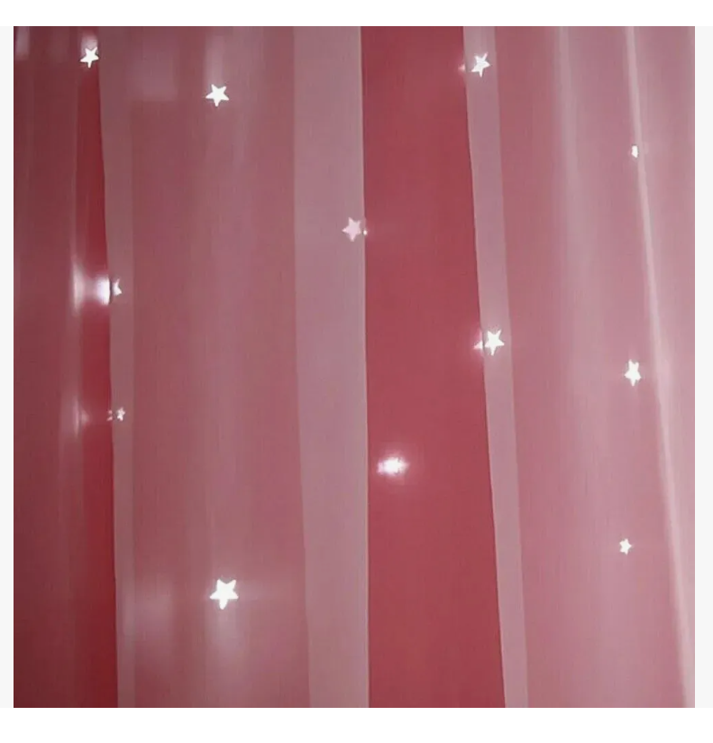 Foto 4 pulgar | Cortina Estrellas Blackout Opaca 132 X 214 Cm Cuarto Sala 1