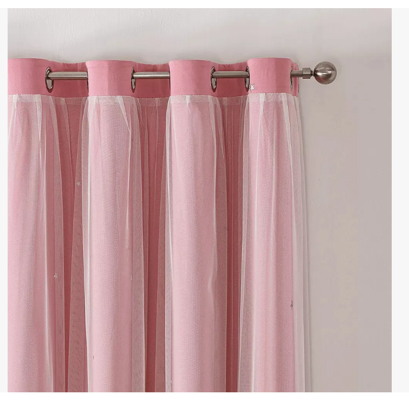 Foto 4 | Cortina Estrellas Blackout Opaca 132 X 214 Cm Cuarto Sala 1