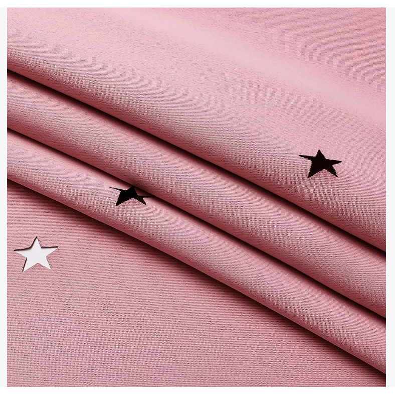 Foto 6 pulgar | Cortina Estrellas Blackout Opaca 132 X 214 Cm Cuarto Sala 1