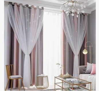 Foto 1 | 2piezas Cortinas Blackout Para Niños 132*244cm