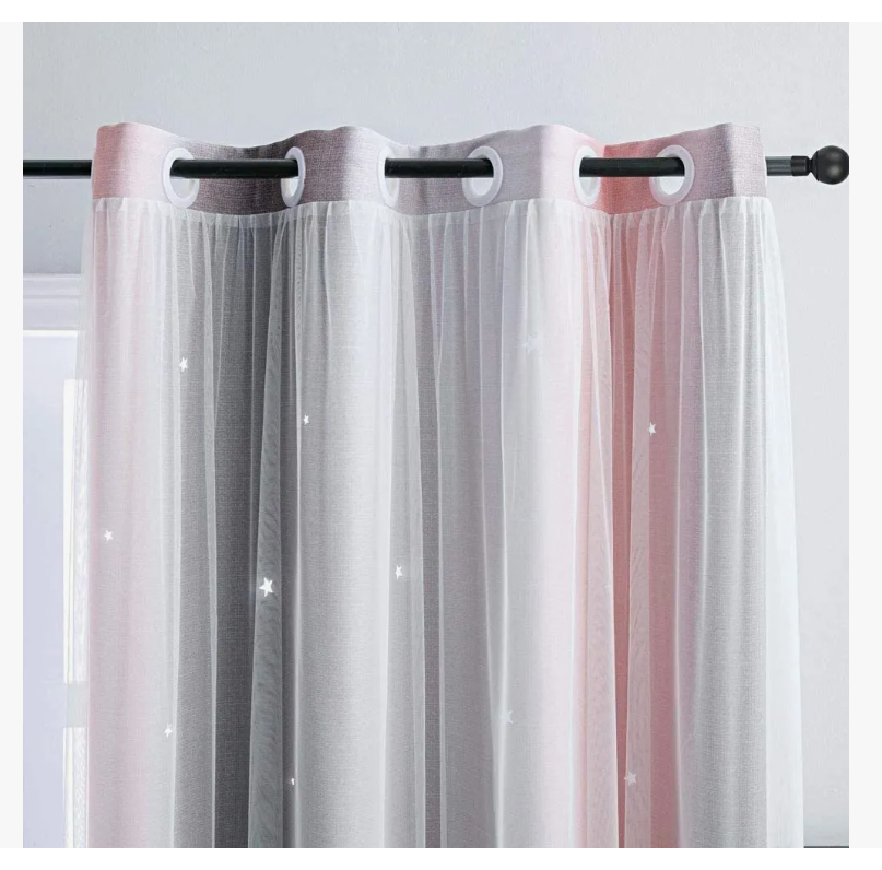 Foto 3 pulgar | 2piezas Cortinas Blackout Para Niños 132*244cm