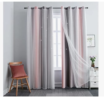 Foto 5 | 2piezas Cortinas Blackout Para Niños 132*244cm