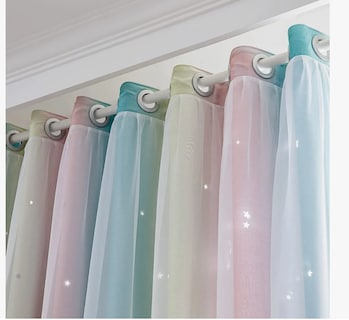 Foto 5 | 2piezas Cortinas Blackout Para Niños 132*244cm