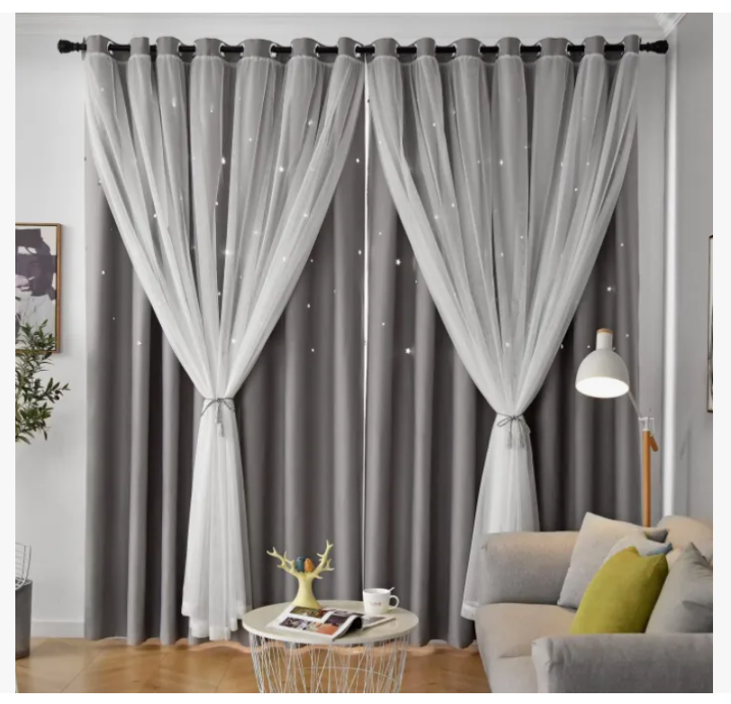 Foto 2 pulgar | Cortina Black Box 100 x 130 cm Gris