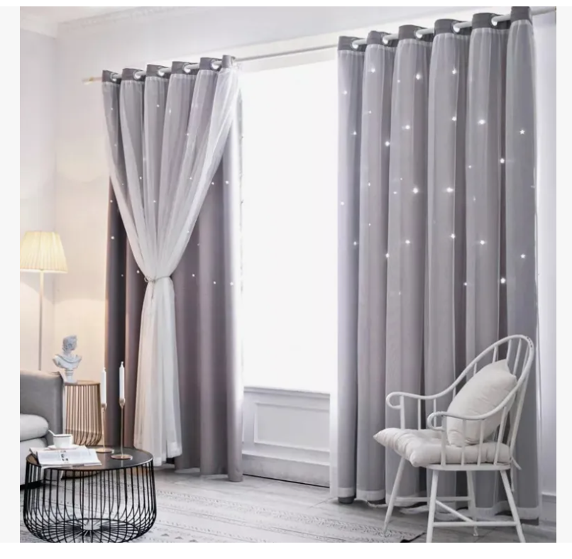 Foto 3 pulgar | Cortina Black Box 100 x 130 cm Gris