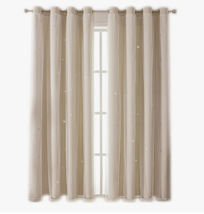 Foto 2 pulgar | Cortina Black Box 100 x 130 cm Beige