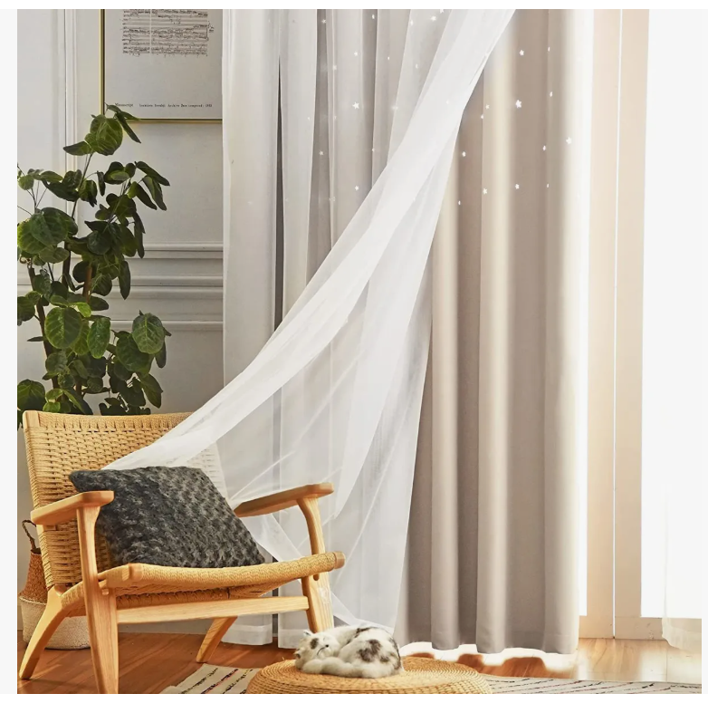 Foto 7 pulgar | Cortina Black Box 100 x 130 cm Beige