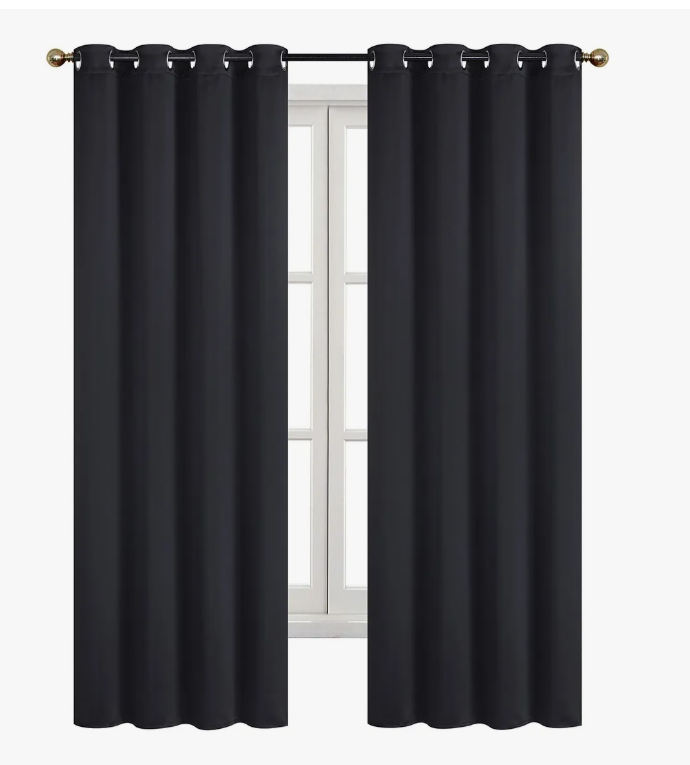 Foto 2 pulgar | Cortina Black Box 280 x 220 cm Negra