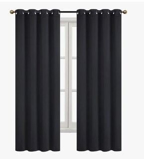 Foto 1 | Cortina Black Box 280 x 220 cm Negra