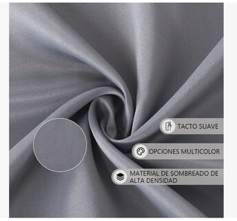 Foto 5 | Cortina Black Boxk 280 x 220 cm Plateada