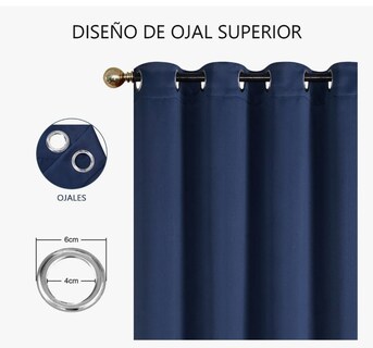 Foto 3 | Cortina Black Box 280 x 220 cm Azul