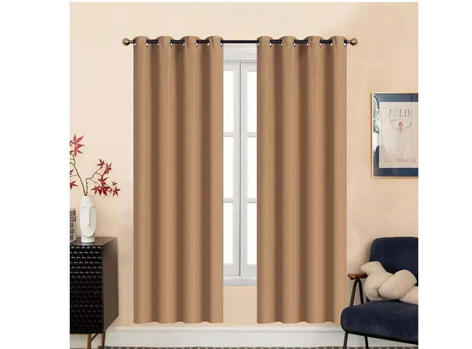 Foto 3 pulgar | Cortina  En 2 Paneles 280x220cm Premium Quality! Color Beige