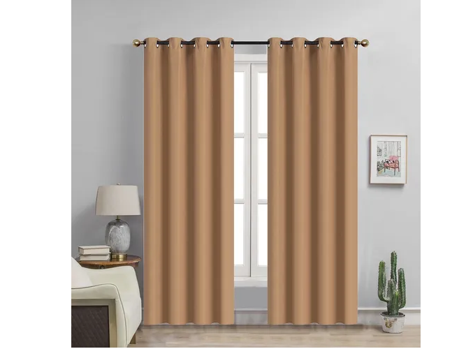 Foto 4 pulgar | Cortina  En 2 Paneles 280x220cm Premium Quality! Color Beige