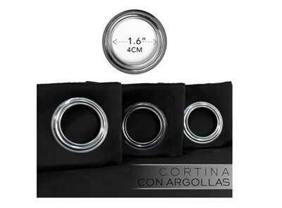 Foto 2 | Cortina En 2 Paneles 280x220cm Premium Quality! Color Negro