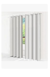 Foto 1 | Cortinas Con Aros 3.00 X 2.30 M Jgo 2 Pzas Color Blanco