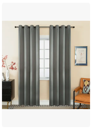 Foto 3 pulgar | Cortinas  Para Recamara Sala Elegantes 270x215cm 2 Paneles Aislamiento Térmico Y Reducción De Ruido Tela Impermeable