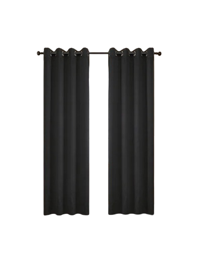 Foto 2 pulgar | Cortinas Para Recamara Sala Elegantes 270x215cm 2 Paneles Aislamiento Térmico Y Reducción De Ruido Tela Impermeable N