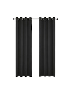 Foto 1 | Cortinas Para Recamara Sala Elegantes 270x215cm 2 Paneles Aislamiento Térmico Y Reducción De Ruido Tela Impermeable N