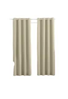 Foto 1 | Cortinaspara Recamara Sala Premium 270x215cm 2 Paneles Aislamiento Térmico Y Reducción De Ruido Tela Impermeable Beige