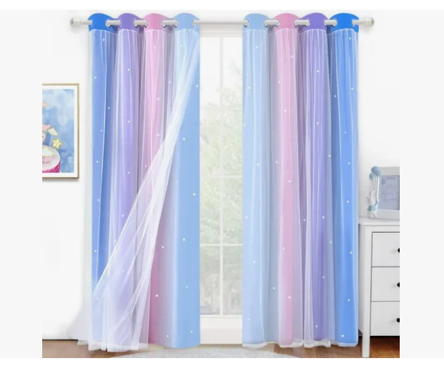 Foto 2 pulgar | Cortinas Blackout 132 x 214 cm