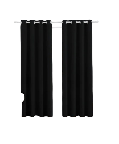 Cortinas Blackout Para Recamara Sala Premium 270x215cm 2 Paneles Aislamiento Térmico Y Reducción De Ruido Tela