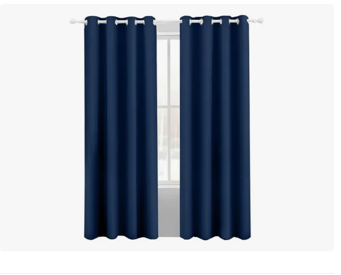 Cortina  1 Pz 132x160cm Cuarto Sala Aislada Térmica