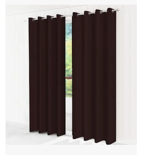 Foto 1 | Cortinas Con Aros 3.00 X 2.30 M Jgo 2 Pzas Color Chocolate