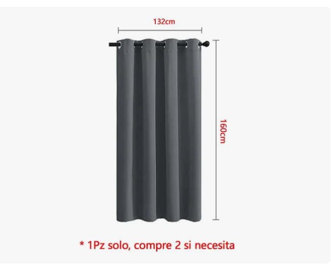 Foto 4 | Cortina Térmica 132 x 160 cm