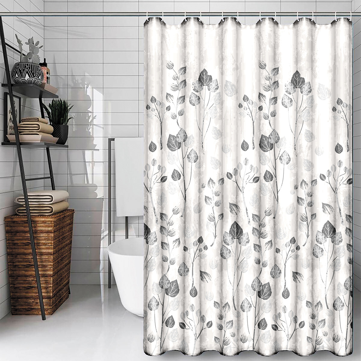 Foto 2 pulgar | Cortina De Baño Selene Amelia Beige Con Teflón