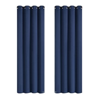 Foto 1 | Set 2 Cortinas 140x220cm Eo Safe Imports Esi-20443 Azul