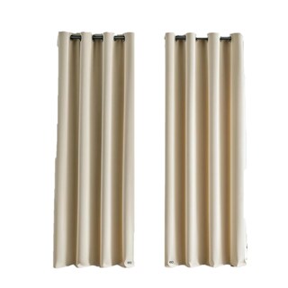 Foto 1 | Set 2 Cortinas 140x220cm Eo Safe Imports Esi-20444 Beige